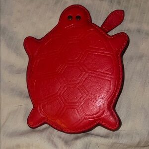 Coldwater Creek Vibrant Red Turtle Coin Purse